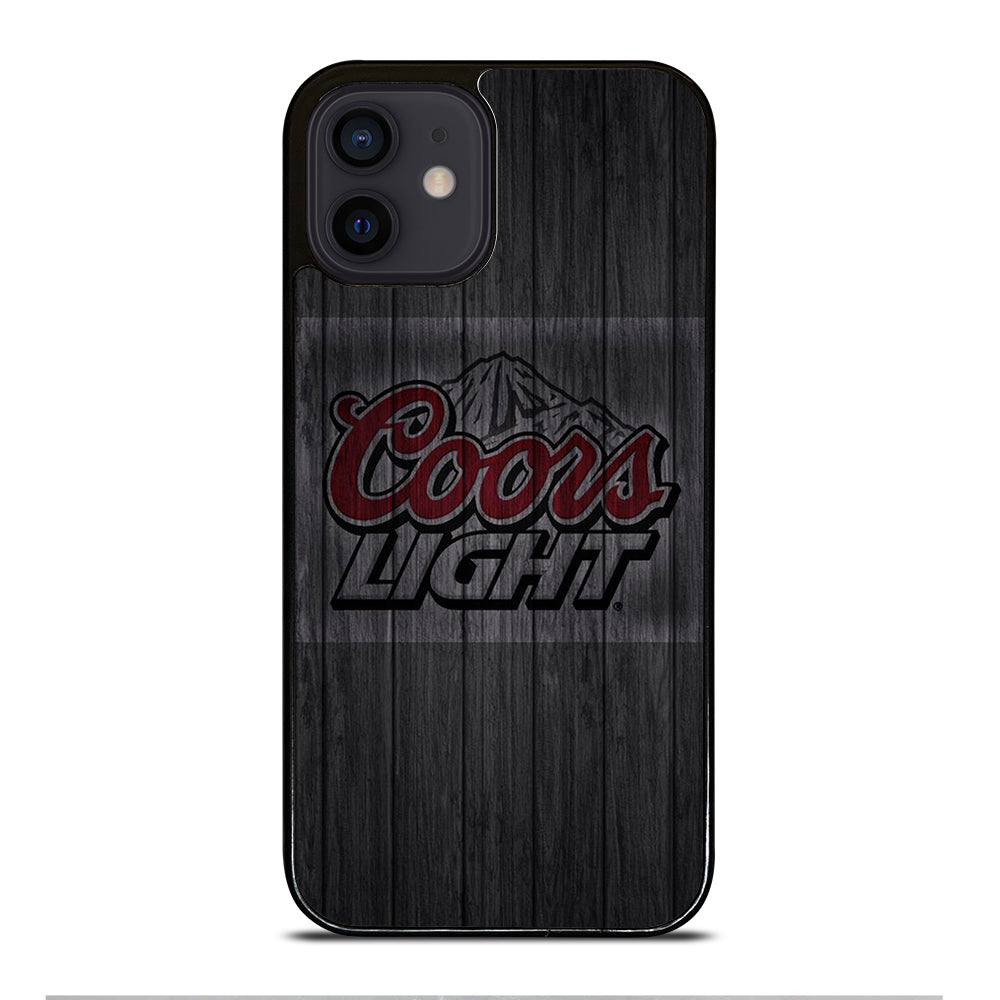 COORS LIGHT BEER WOODEN LOGO iPhone 12 Mini Case Cover