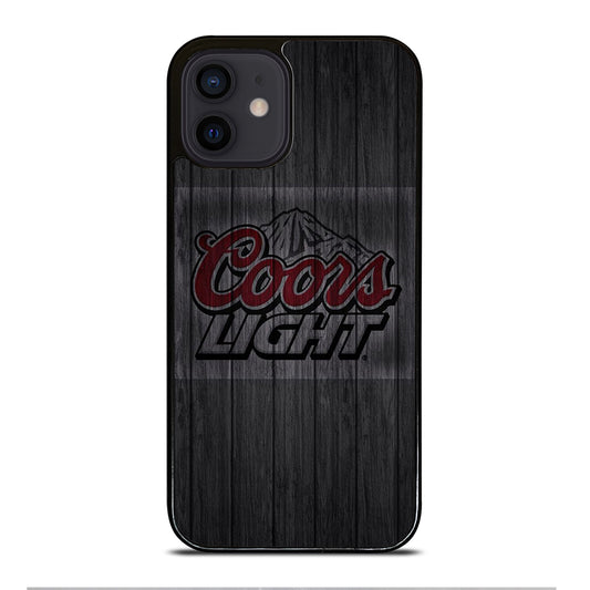 COORS LIGHT BEER WOODEN LOGO iPhone 12 Mini Case Cover