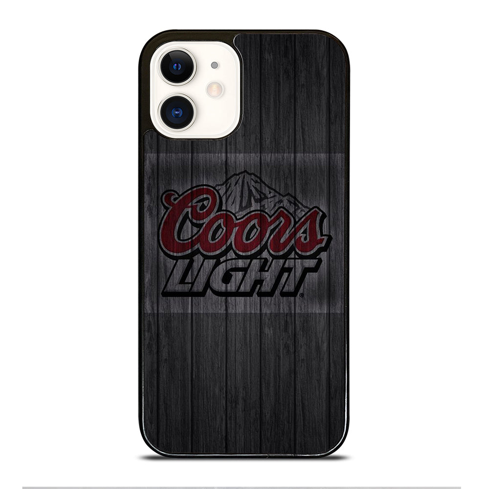 COORS LIGHT BEER WOODEN LOGO iPhone 12 Case Cover