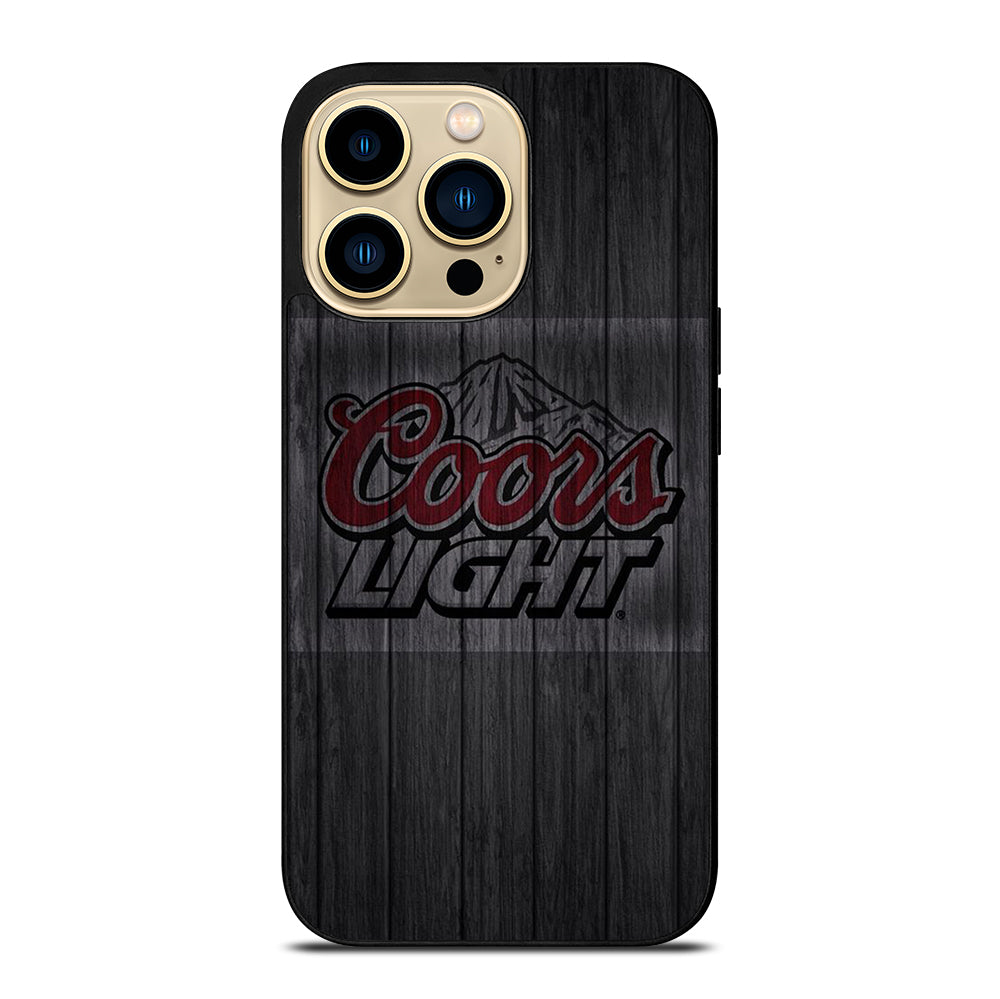 COORS LIGHT BEER WOODEN LOGO iPhone 14 Pro Max Case Cover