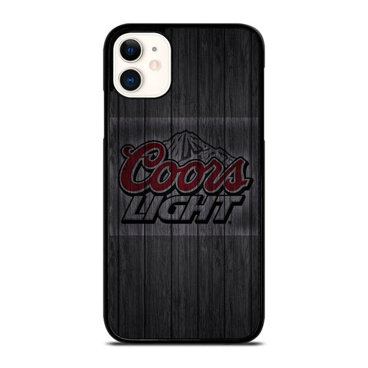 COORS LIGHT BEER WOODEN LOGO iPhone 11 Case Cover