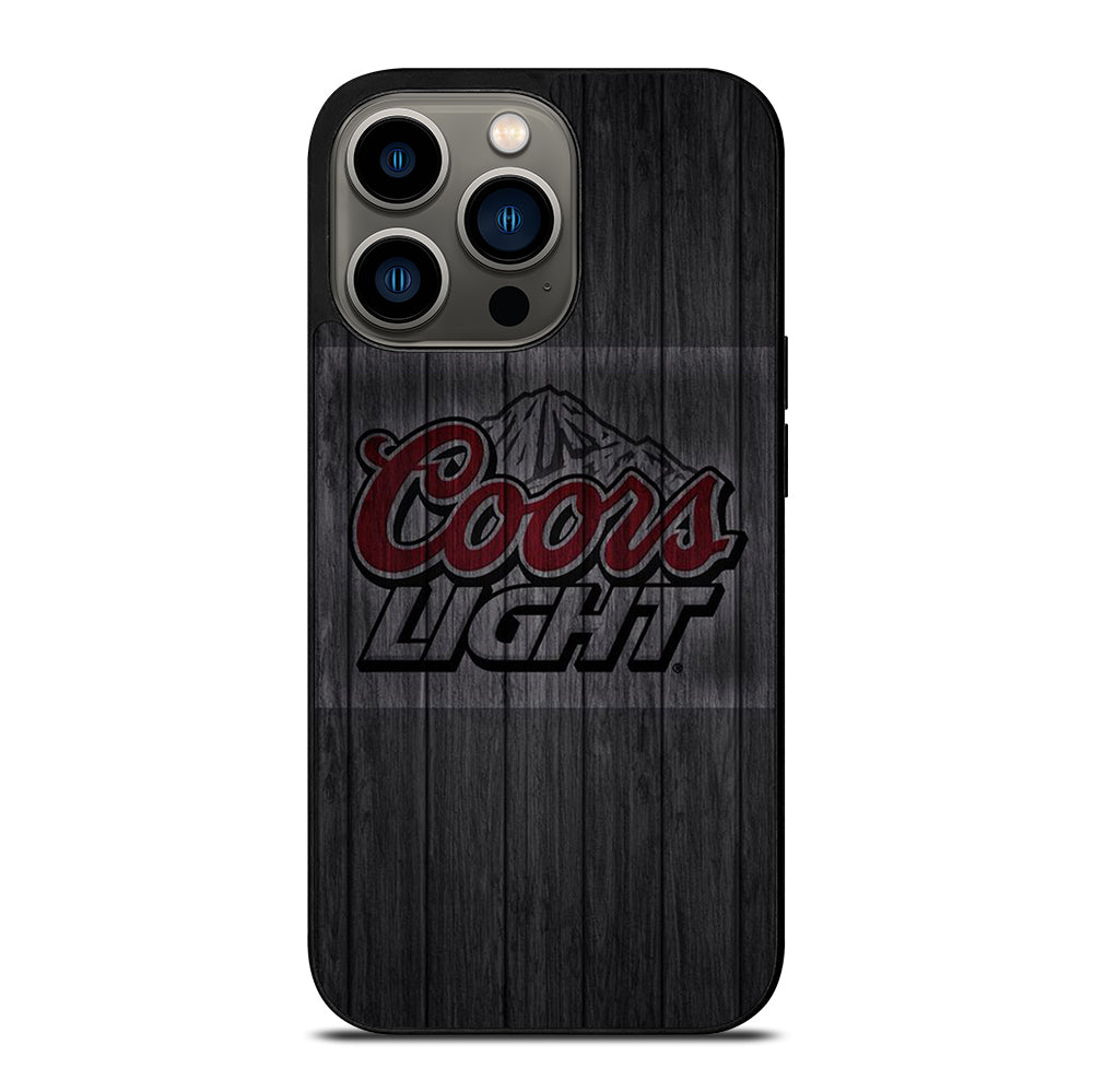 COORS LIGHT BEER WOODEN LOGO iPhone 13 Pro Case Cover