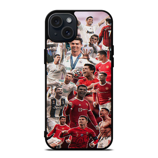 CRISTIANO RONALDO COLLAGE iPhone 15 Plus Case Cover