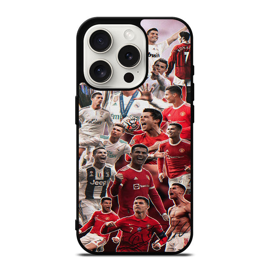 CRISTIANO RONALDO COLLAGE iPhone 15 Pro Case Cover
