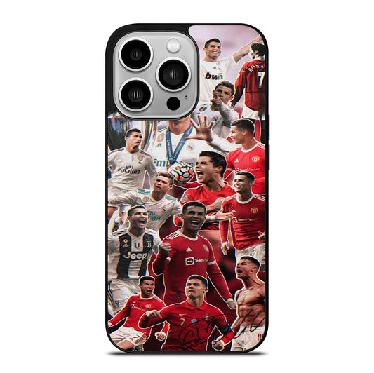 CRISTIANO RONALDO COLLAGE iPhone 14 Pro Case Cover