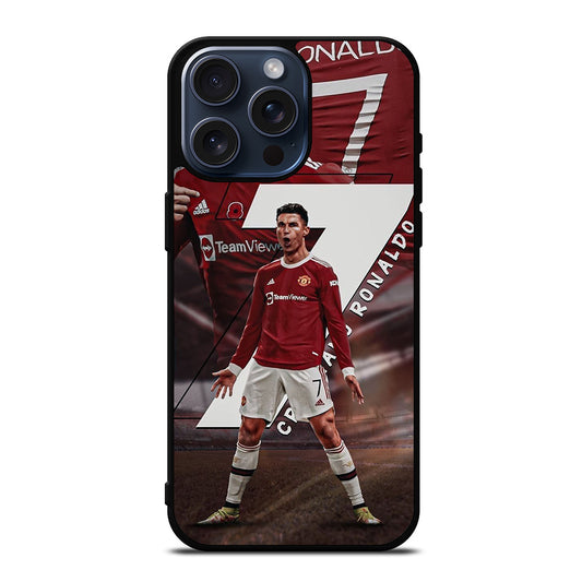 CRISTIANO RONALDO CR7 UNITED iPhone 15 Pro Max Case Cover