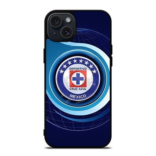 CRUZ AZUL DEPORTIVO FOOTBALL LOGO 4 iPhone 15 Plus Case Cover