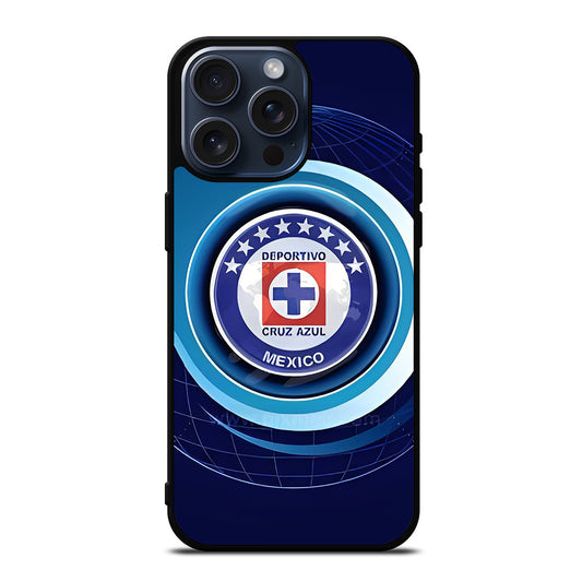 CRUZ AZUL DEPORTIVO FOOTBALL LOGO 4 iPhone 15 Pro Max Case Cover