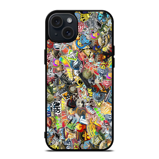 CSGO STICKER BOMB COLLAGE iPhone 15 Plus Case Cover