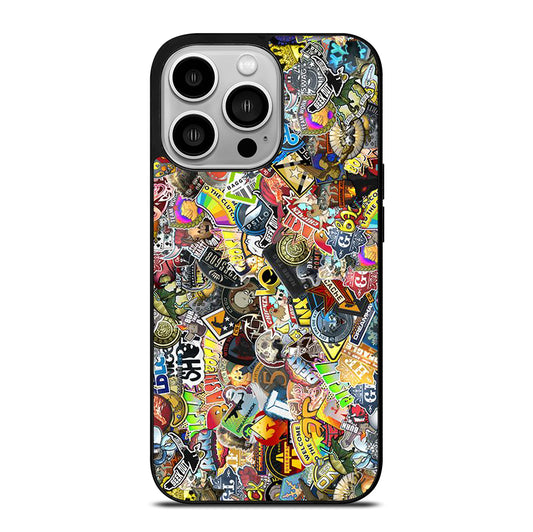 CSGO STICKER BOMB COLLAGE iPhone 14 Pro Case Cover