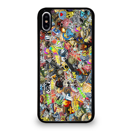 CSGO STICKER BOMB COLLAGE iPhone XS Max Case Cover