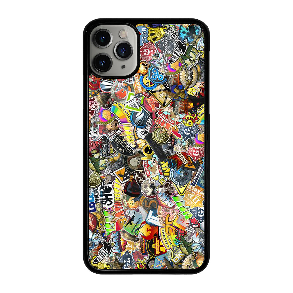 CSGO STICKER BOMB COLLAGE iPhone 11 Pro Max Case Cover