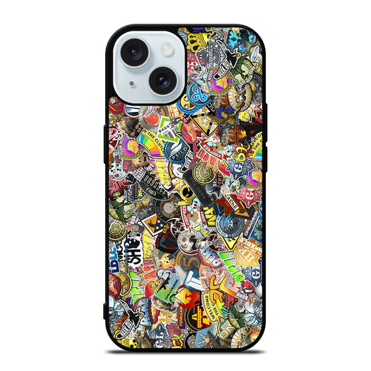 CSGO STICKER BOMB COLLAGE iPhone 15 Case Cover