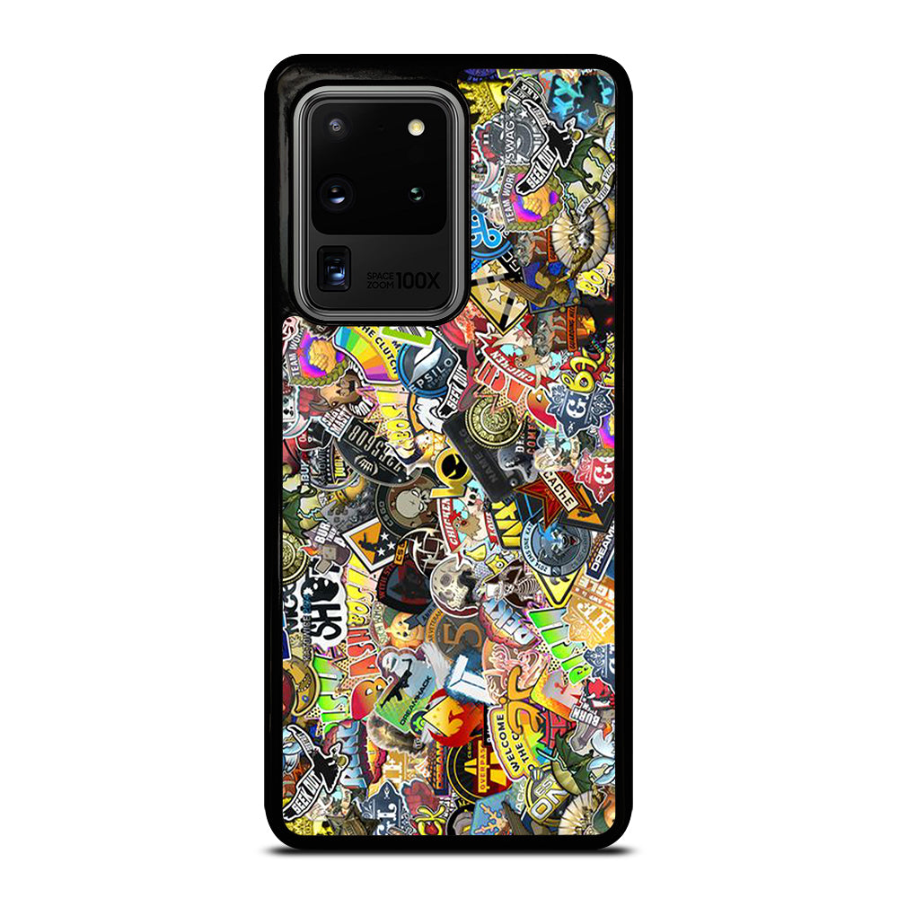 CSGO STICKER BOMB COLLAGE Samsung Galaxy S20 Ultra Case Cover