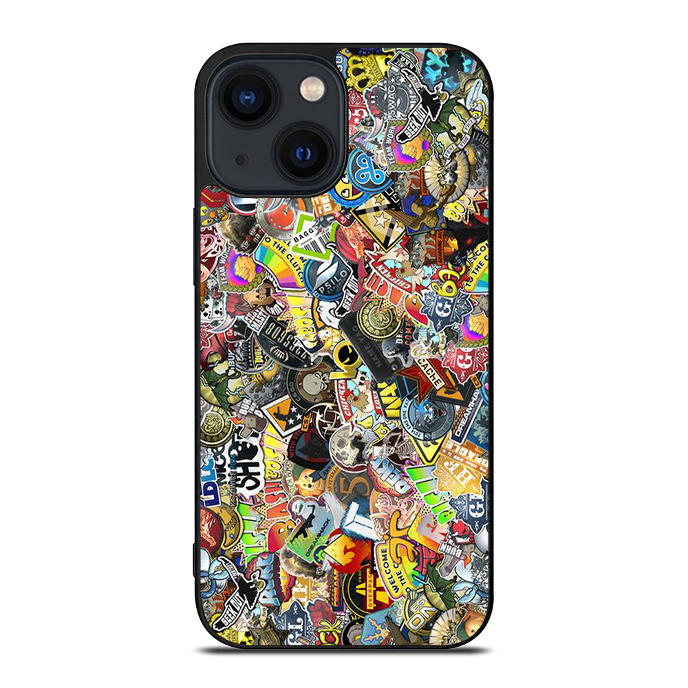 CSGO STICKER BOMB COLLAGE iPhone 14 Plus Case Cover