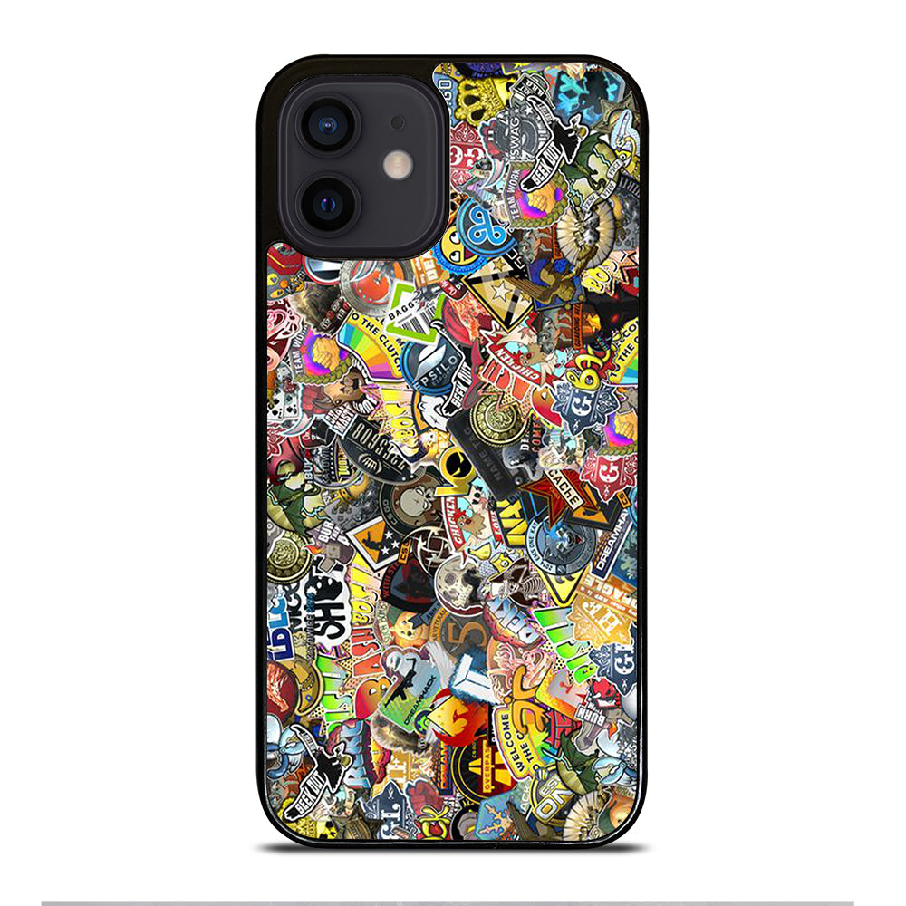 CSGO STICKER BOMB COLLAGE iPhone 12 Mini Case Cover