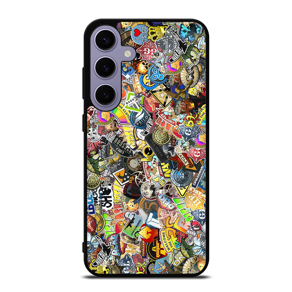 CSGO STICKER BOMB COLLAGE Samsung Galaxy S24 Plus Case Cover