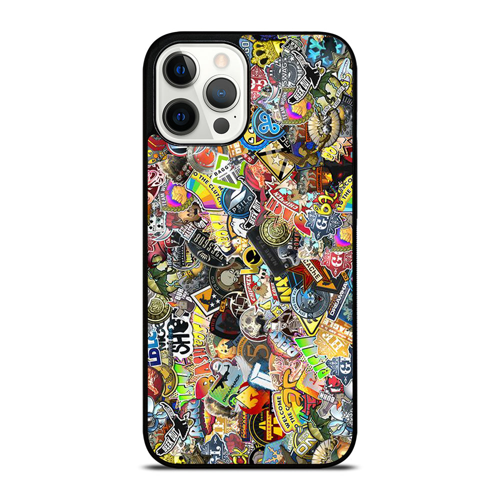CSGO STICKER BOMB COLLAGE iPhone 12 Pro Max Case Cover