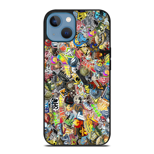 CSGO STICKER BOMB COLLAGE iPhone 13 Case Cover