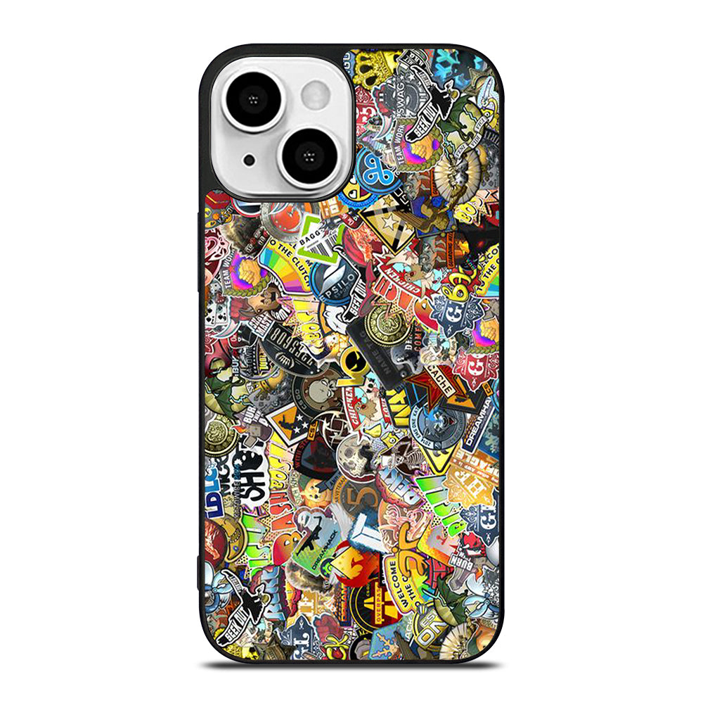 CSGO STICKER BOMB COLLAGE iPhone 13 Mini Case Cover