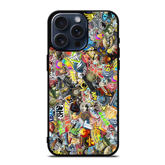 CSGO STICKER BOMB COLLAGE iPhone 15 Pro Max Case Cover