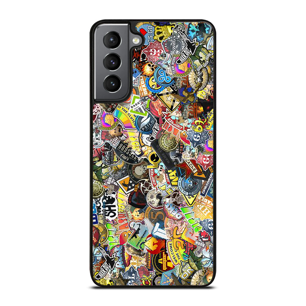 CSGO STICKER BOMB COLLAGE Samsung Galaxy S21 Plus Case Cover