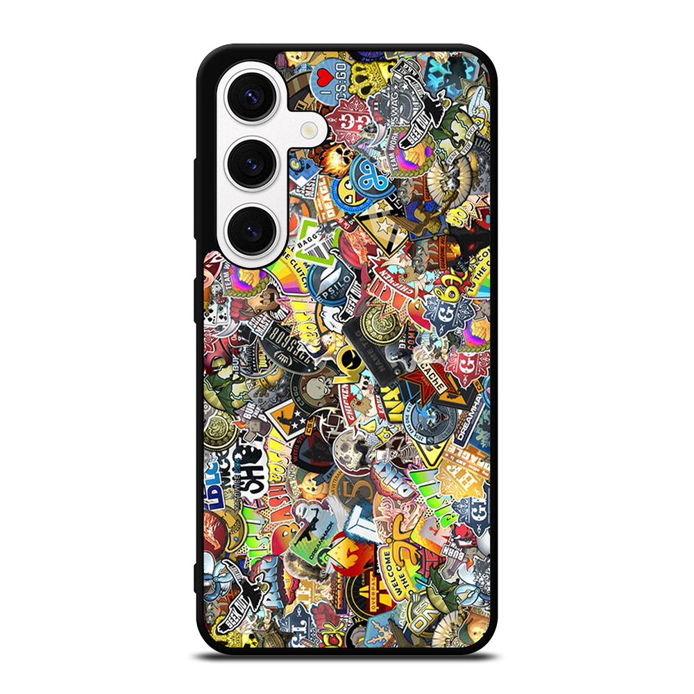 CSGO STICKER BOMB COLLAGE Samsung Galaxy S24 Case Cover
