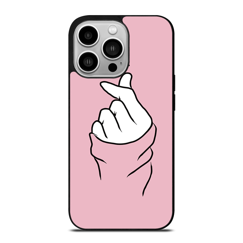 CUTE HEART FINGER 1 iPhone 14 Pro Case Cover