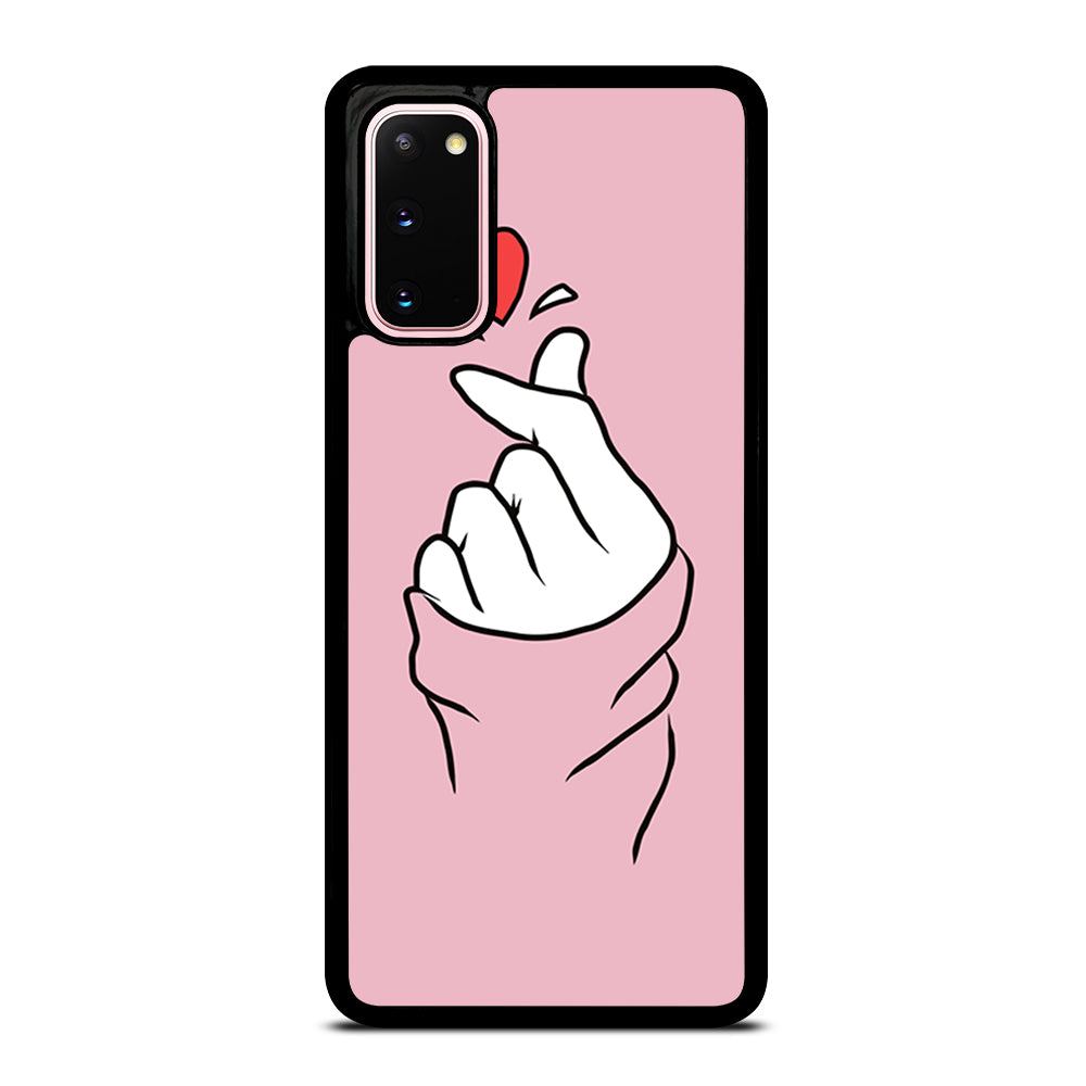 CUTE HEART FINGER 1 Samsung Galaxy S20 Case Cover