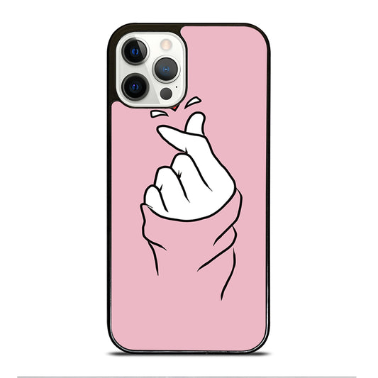 CUTE HEART FINGER 1 iPhone 12 Pro Case Cover