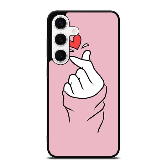CUTE HEART FINGER 1 Samsung Galaxy S24 Case Cover