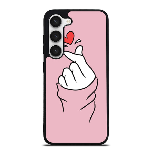 CUTE HEART FINGER 1 Samsung Galaxy S23 Case Cover