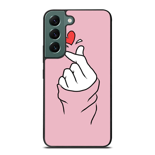 CUTE HEART FINGER 1 Samsung Galaxy S22 Case Cover