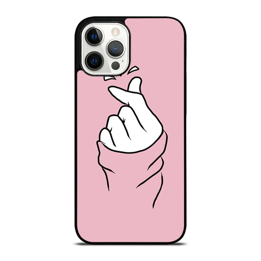 CUTE HEART FINGER 1 iPhone 12 Pro Max Case Cover