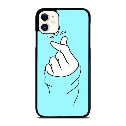 CUTE HEART FINGER 2 iPhone 11 Case Cover