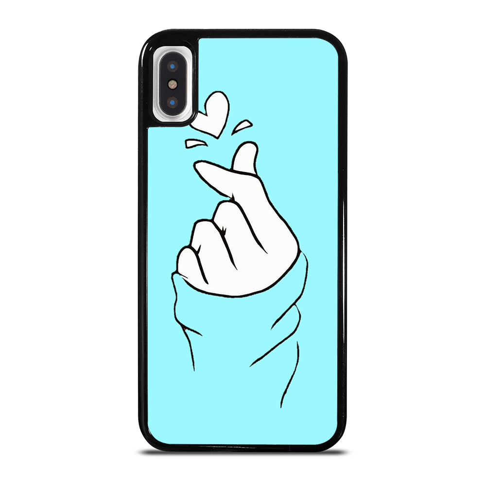 CUTE HEART FINGER 2 iPhone X / XS Case Cover