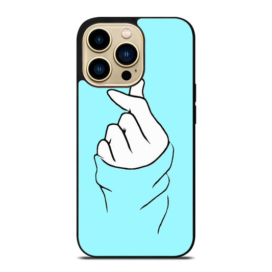 CUTE HEART FINGER 2 iPhone 14 Pro Max Case Cover