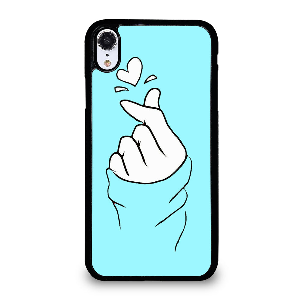 CUTE HEART FINGER 2 iPhone XR Case Cover