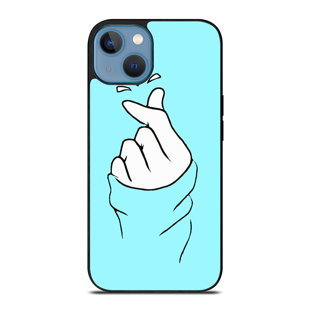 CUTE HEART FINGER 2 iPhone 13 Case Cover