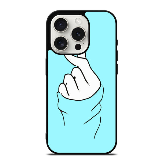 CUTE HEART FINGER 2 iPhone 15 Pro Case Cover