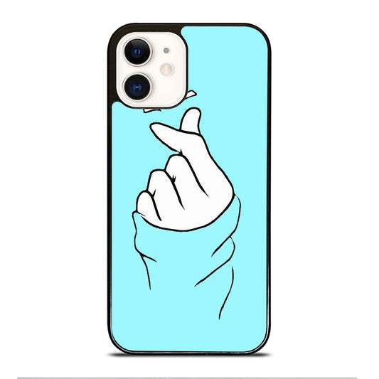 CUTE HEART FINGER 2 iPhone 12 Case Cover