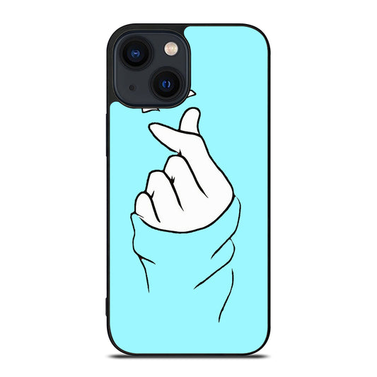 CUTE HEART FINGER 2 iPhone 14 Plus Case Cover