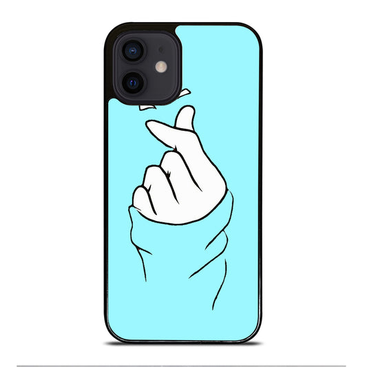 CUTE HEART FINGER 2 iPhone 12 Mini Case Cover
