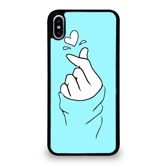 CUTE HEART FINGER 2 iPhone XS Max Case Cover