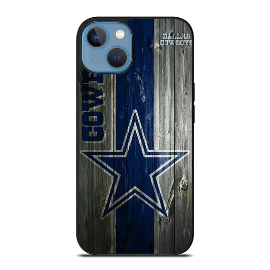 DALLAS COWBOYS WOODEN LOGO iPhone 13 Case Cover