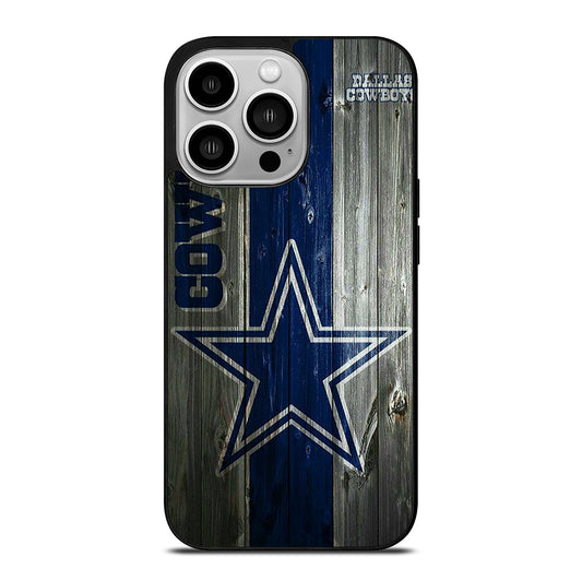 DALLAS COWBOYS WOODEN LOGO iPhone 14 Pro Case Cover