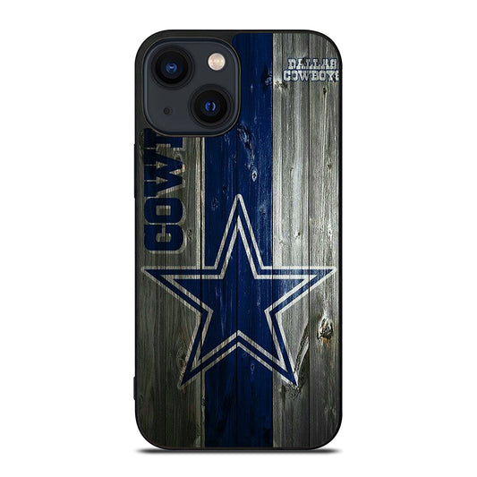 DALLAS COWBOYS WOODEN LOGO iPhone 14 Plus Case Cover