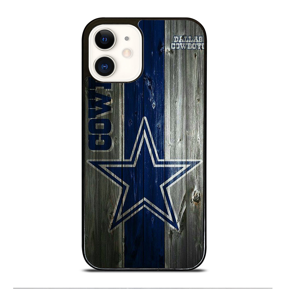 DALLAS COWBOYS WOODEN LOGO iPhone 12 Case Cover