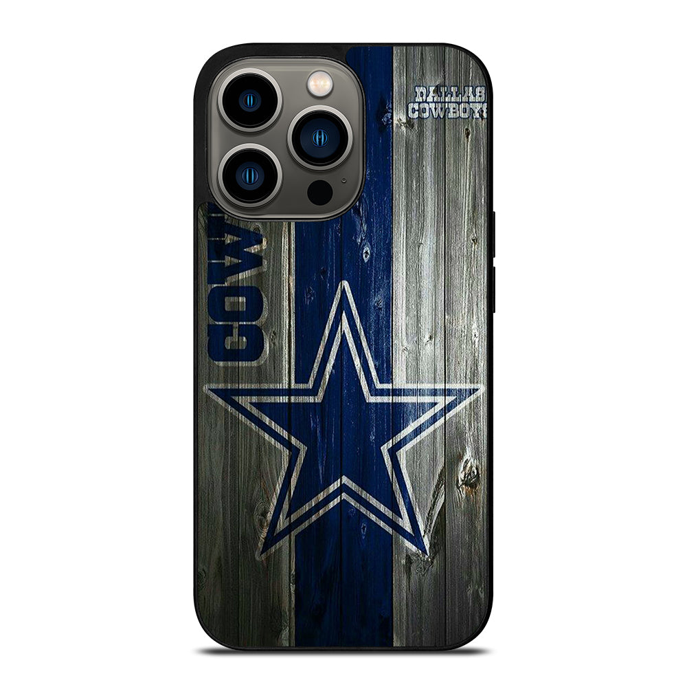 DALLAS COWBOYS WOODEN LOGO iPhone 13 Pro Case Cover