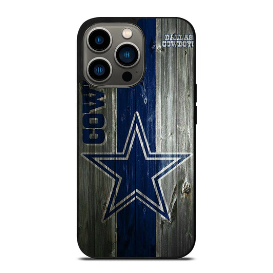 DALLAS COWBOYS WOODEN LOGO iPhone 13 Pro Case Cover